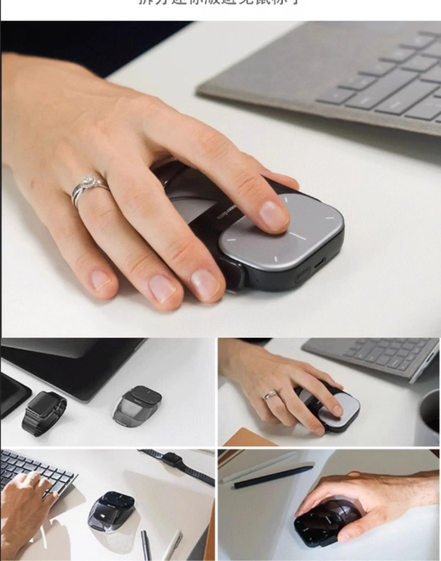 Cheerdots 2 Air Mouse Wireless Touchpad Laser Presenter Bluetooth Mobile Mouse for Windows/Mac/Ipad/Tablet/Smart TV Phone