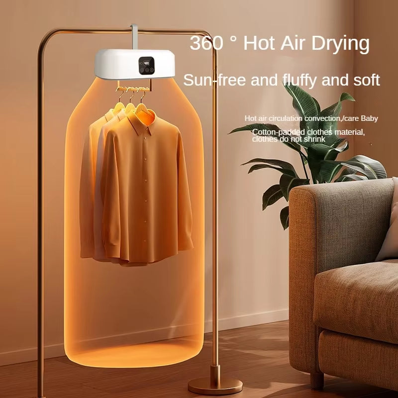 220V Foldable Compact Clothes Drying Machine with Smart Quick-Dry Technology Baby Clothes Disinfection Dryer for Home Use